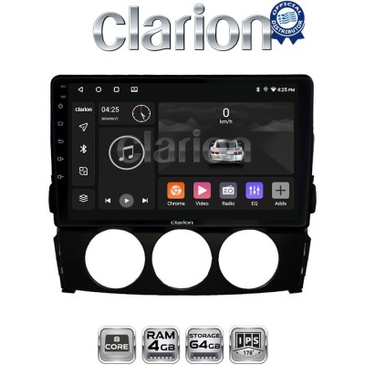 CLARION GL52530 Οθόνη OEM Multimedia Αυτοκινήτου για Mazda MX5 2005 2015 (CarPlay/AndroidAuto/BT/GPS/WIFI/GPRS)