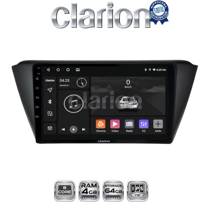 CLARION GL52541 Οθόνη OEM Multimedia Αυτοκινήτου για SKODA FABIA 2015 (CarPlay/AndroidAuto/BT/GPS/WIFI/GPRS)