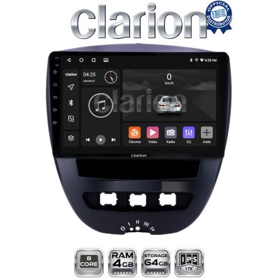 CLARION GL52560 Οθόνη OEM Multimedia Αυτοκινήτου για Aygo & C1 & 107 '05'14 (CarPlay/AndroidAuto/BT/GPS/WIFI/GPRS)