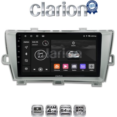CLARION GL52561 Οθόνη OEM Multimedia Αυτοκινήτου για TOYOTA PRIUS 20092016 (CarPlay/AndroidAuto/BT/GPS/WIFI/GPRS)