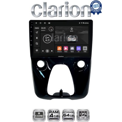 CLARION GL52564 Οθόνη OEM Multimedia Αυτοκινήτου για Aygo & C1 & 107 14 (CarPlay/AndroidAuto/BT/GPS/WIFI/GPRS)