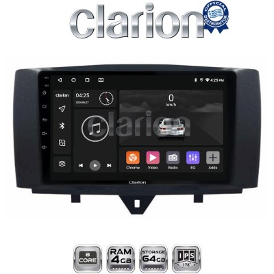 CLARION GL52587 Οθόνη OEM Multimedia Αυτοκινήτου για SMART ForTwo 2011 2015 (CarPlay/AndroidAuto/BT/GPS/WIFI/GPRS)