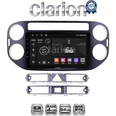 CLARION GL52590B Οθόνη OEM Multimedia Αυτοκινήτου για VW TIGUAN 20072017 (CarPlay/AndroidAuto/BT/GPS/WIFI/GPRS)