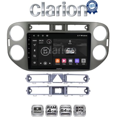 CLARION GL52590G Οθόνη OEM Multimedia Αυτοκινήτου για VW Tiguan 2007 - 2016 Ανθρακί (CarPlay/AndroidAuto/BT/GPS/WIFI/GPRS)
