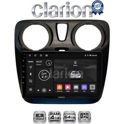 CLARION GL52657 Οθόνη OEM Multimedia Αυτοκινήτου για Dacia Dokker 2012 (CarPlay/AndroidAuto/BT/GPS/WIFI/GPRS)