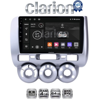 CLARION GL52730 Οθόνη OEM Multimedia Αυτοκινήτου για HONDA JAZZ 20022009 (CarPlay/AndroidAuto/BT/GPS/WIFI/GPRS)