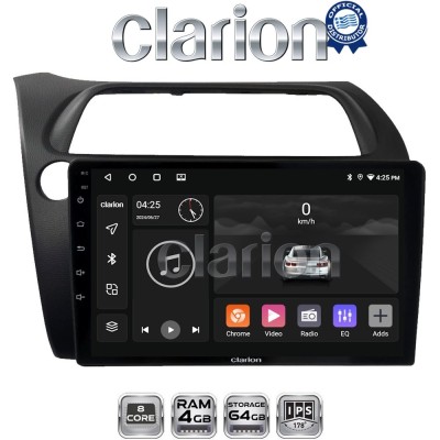 CLARION GL52744 Οθόνη OEM Multimedia Αυτοκινήτου για HONDA CIVIC 3/5D 2006-2012 (CarPlay/AndroidAuto/BT/GPS/WIFI/GPRS)