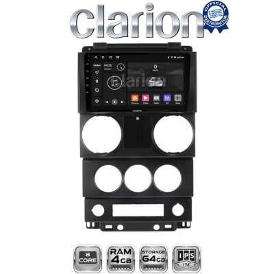 CLARION GL52748C Οθόνη OEM Multimedia Αυτοκινήτου για Jeep Wrangler 2007 2011 (CarPlay/AndroidAuto/BT/GPS/WIFI/GPRS)