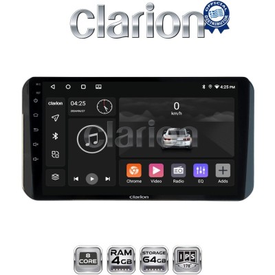 CLARION GL52754H Οθόνη OEM Multimedia Αυτοκινήτου για Toyota Yaris 2023 high version (CarPlay/AndroidAuto/BT/GPS/WIFI/GPRS)