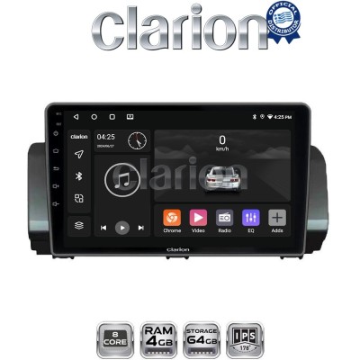 CLARION GL52777 Οθόνη OEM Multimedia Αυτοκινήτου για Dacia Logan, Duster, Santero 2021 Facelift (CarPlay/AndroidAuto/BT/GPS/WIFI