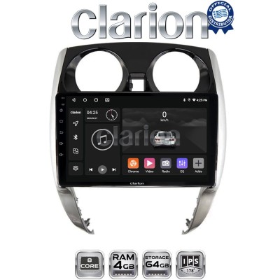 CLARION GL52790 Οθόνη OEM Multimedia Αυτοκινήτου για Nissan Note 2013 2020 (CarPlay/AndroidAuto/BT/GPS/WIFI/GPRS)