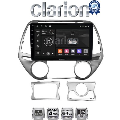 CLARION GL52839 Οθόνη OEM Multimedia Αυτοκινήτου για HYUNDAI i20 20082013 (CarPlay/AndroidAuto/BT/GPS/WIFI/GPRS)
