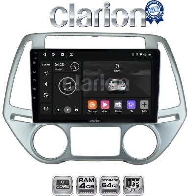 CLARION GL52840 Οθόνη OEM Multimedia Αυτοκινήτου για HYUNDAI i20 2008 2013 (CarPlay/AndroidAuto/BT/GPS/WIFI/GPRS)