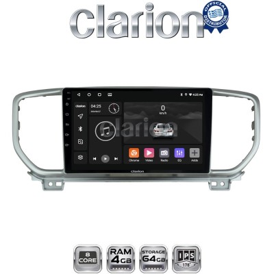 CLARION GL52938 Οθόνη OEM Multimedia Αυτοκινήτου για KIA SPORTAGE 2019 (CarPlay/AndroidAuto/BT/GPS/WIFI/GPRS)