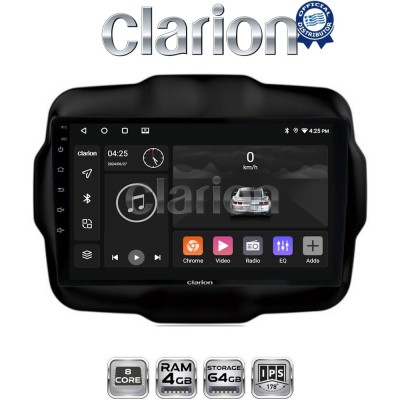 CLARION GL52952 Οθόνη OEM Multimedia Αυτοκινήτου για RENEGADE 2014 (CarPlay/AndroidAuto/BT/GPS/WIFI/GPRS)