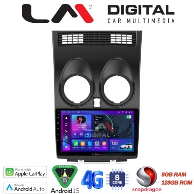 LM Digital - LM ZT8001 GPS Οθόνη OEM Multimedia Αυτοκινήτου για NISSAN QASHQAI 2007 2013 (CarPlay/AndroidAuto/BT/GPS/WIFI/GPRS)