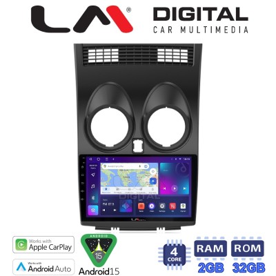 LM Digital - LM ZN4001 GPS Οθόνη OEM Multimedia Αυτοκινήτου για NISSAN QASHQAI 2007 2013 (CarPlay/AndroidAuto/BT/GPS/WIFI/GPRS)