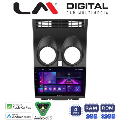 LM Digital - LM ZA4001 GPS Οθόνη OEM Multimedia Αυτοκινήτου για NISSAN QASHQAI 2007 2013 (CarPlay/AndroidAuto/BT/GPS/WIFI/GPRS)