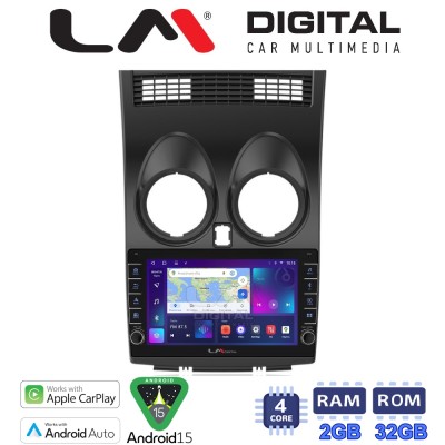 LM Digital - LM ZG4001 GPS Οθόνη OEM Multimedia Αυτοκινήτου για NISSAN QASHQAI 2007 2013 (CarPlay/AndroidAuto/BT/GPS/WIFI/GPRS)