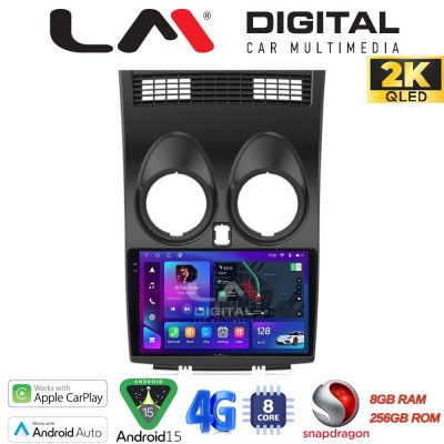 LM Digital - LM ZQ8001 GPS Οθόνη OEM Multimedia Αυτοκινήτου για NISSAN QASHQAI 2007 2013 (CarPlay/AndroidAuto/BT/GPS/WIFI/GPRS)