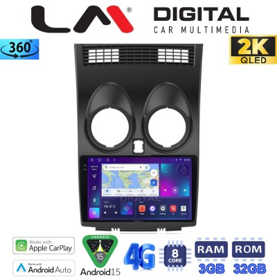 LM Digital - LM ZD8001 GPS Οθόνη OEM Multimedia Αυτοκινήτου για NISSAN QASHQAI 2007 2013 (CarPlay/AndroidAuto/BT/GPS/WIFI/GPRS)