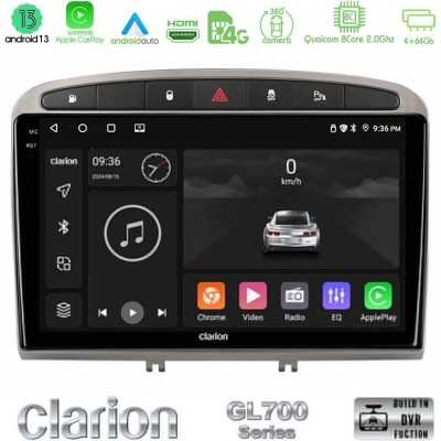 Clarion GL700 Series 8Core Android ClarionOS 4+64GB Peugeot 308/RCZ Navigation Multimedia Tablet 9" (Ασημί Χρώμα) Με Carplay & A Clarion GL700 Series 8Core Android ClarionOS 4+64GB Peugeot 308/RCZ Navigation Multimedia Tablet 9" (Ασημί Χρώμα) Με Carplay & A