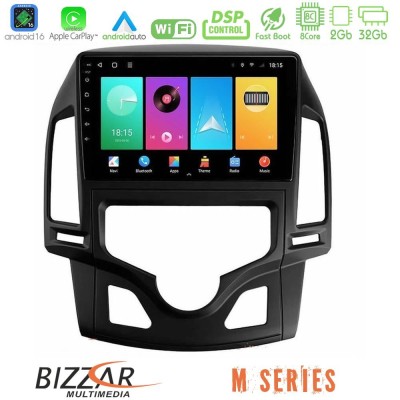 Bizzar M Series 8Core Android16 2+32GB Hyundai i30 2007-2012 Auto A/C Navigation Multimedia Tablet 9"
