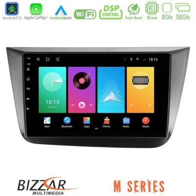 Bizzar M Series 8Core Android16 2+32GB Seat Altea 2004-2015 Navigation Multimedia Tablet 9"