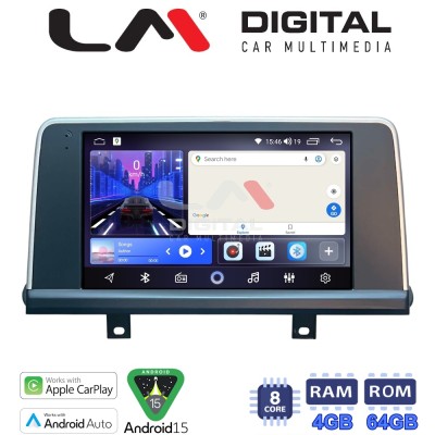 LM Digital - LM ZK8497N GPS Οθόνη OEM Multimedia Αυτοκινήτου για BMW X5 (F15) & X6 (F16) με συστημα ΝΒΤ (CarPlay/AndroidAuto/BT/