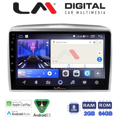 LM Digital - LM ZW8289 GPS Οθόνη OEM Multimedia Αυτοκινήτου για Lancia Ypsilon 2006 2010 (CarPlay/AndroidAuto/BT/GPS/WIFI)