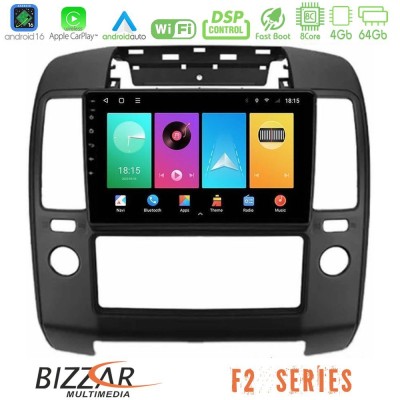 Bizzar F2 Series 8Core Android16 4+64GB Nissan Navara Navigation Multimedia Tablet 9"