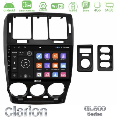 Clarion GL500 Series 8Core Android ClarionOS 4+64GB Hyundai Getz 2002-2009 Navigation Multimedia Tablet 9"