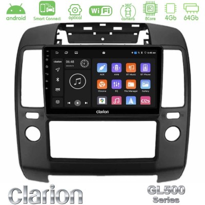 Clarion GL500 Series 8Core Android ClarionOS 4+64GB Nissan Navara Navigation Multimedia Tablet 9"