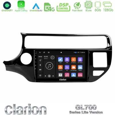 Clarion GL700 Lite Series 8Core Android11 6+128GB Kia Rio 2015-2017 Navigation Multimedia Tablet 9" Με Carplay & Android Auto