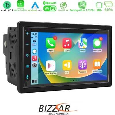 Bizzar 2DIN Deck 4core Android13 4+32GB Navigation Multimedia Deckless 6.9" με Carplay/AndroidAuto Bizzar 2DIN Deck 4core Android13 4+32GB Navigation Multimedia Deckless 6.9" με Carplay/AndroidAuto