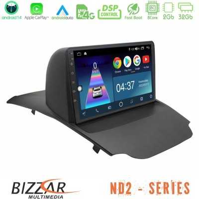 Bizzar ND2 Series 8Core Android14 2+32GB Ford Ecosport 2014-2017 Navigation Multimedia Tablet 10" Με Carplay & Android Auto