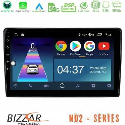 Bizzar ND2 Series 8Core Android14 2+32GB Ford Ranger 2017-2022 Navigation Multimedia Tablet 9" Με Carplay & Android Auto