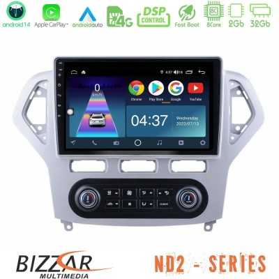 Bizzar ND2 Series 8Core Android14 2+32GB Ford Mondeo 2007-2011 (Auto A/C) Navigation Multimedia Tablet 9" Με Carplay & Android A