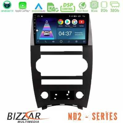 Bizzar ND2 Series 8Core Android14 2+32GB Jeep Commander 2007-2008 Navigation Multimedia Tablet 9" Με Carplay & Android Auto