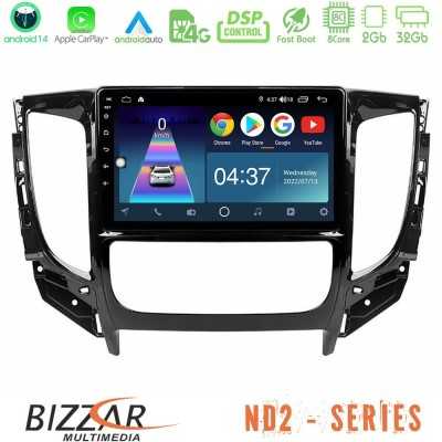 Bizzar ND2 Series 8Core Android14 2+32GB Mitsubishi L200 2016- & Fiat Fullback (Auto A/C) Navigation Multimedia Tablet 9" Με Car Bizzar ND2 Series 8Core Android14 2+32GB Mitsubishi L200 2016- & Fiat Fullback (Auto A/C) Navigation Multimedia Tablet 9" Με Car