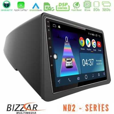 Bizzar ND2 Series 8Core Android14 2+32GB Opel Mokka Navigation Multimedia Tablet 9" Με Carplay & Android Auto