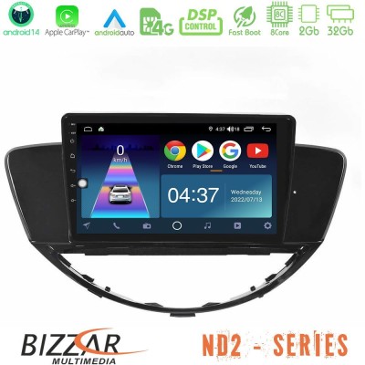 Bizzar ND2 Series 8Core Android14 2+32GB Subaru Tribeca 2007-2014 Navigation Multimedia Tablet 9" Με Carplay & Android Auto