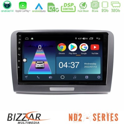 Bizzar ND2 Series 8Core Android14 2+32GB Skoda Superb 2008-2015 Navigation Multimedia Tablet 9" Με Carplay & Android Auto