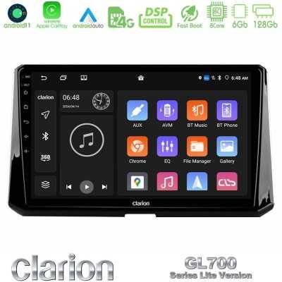 Clarion GL700 Lite Series 8Core Android11 6+128GB Toyota Corolla 2019-2022 Navigation Multimedia Tablet 10" Με Carplay & Android