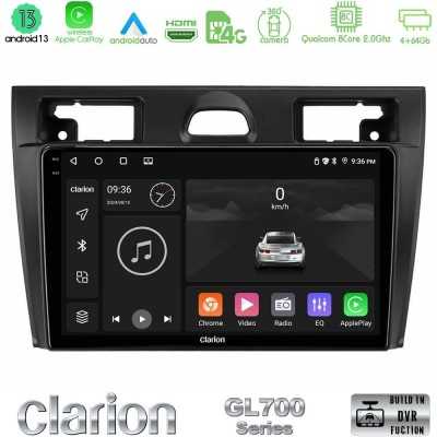 Clarion GL700 Series 8Core Android13 4+64GB Ford Fiesta/Fusion Navigation Multimedia Tablet 9" Με Carplay & Android Auto