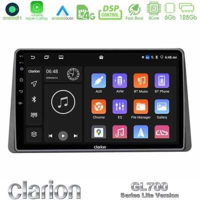 Clarion GL700 Lite Series Renault Arkana 2019- 8Core Android11 6+128GB Navigation Multimedia Tablet 10" Με Carplay & Android Aut