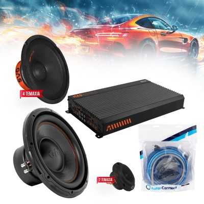 GAS-4CHPACK13SPL Πλήρες δυνατό ηχοσύστημα Gas Audio και δώρο kit καλωδίωσης GAS-4CHPACK13SPL Πλήρες δυνατό ηχοσύστημα Gas Audio και δώρο kit καλωδίωσης