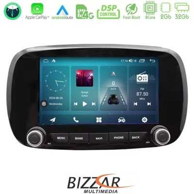 Bizzar Fiat 500X 8core Android14 2+32GB Navigation Multimedia Deckless 7" με Carplay/AndroidAuto (OEM Style)