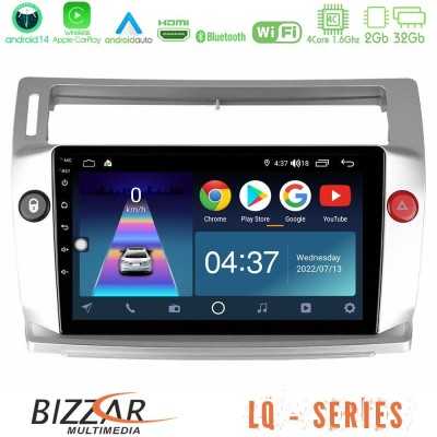 Bizzar LQ Series 4Core Android14 2+32GB Citroen C4 2004-2010 Navigation Multimedia Tablet 9" Με Carplay & Android Auto
