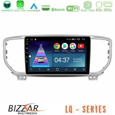 Bizzar LQ Series 4Core Android14 2+32GB Kia Sportage 2018-2021 Navigation Multimedia Tablet 9" Με Carplay & Android Auto